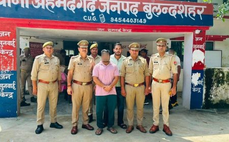बुलंदशहर में हत्या का 25 हजार का इनामी आरोपी गिरफ्तार:दो पक्षों में मारपीट में घायल व्यक्ति की इलाज के दौरान हुई थी मौत