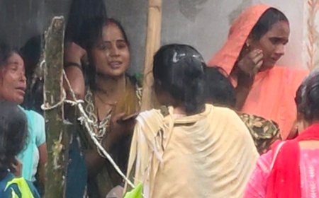 तेंदुए हमले में महिला की मौत, पिंजड़ा लगाने की तैयारी:बहराइच में परिजन पोस्टमार्टम को राजी; वन विभाग ने दी आर्थिक मदद