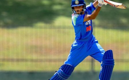 इंडिया U-19 ने ऑस्ट्रेलिया U-19 को 6 विकेट से हराया:तीसरे अनऑफिशियल वनडे में लक्ष्य रायचंदानी का नाबाद शतक, आर्यवीर सहवाग ने 34 रन बनाए