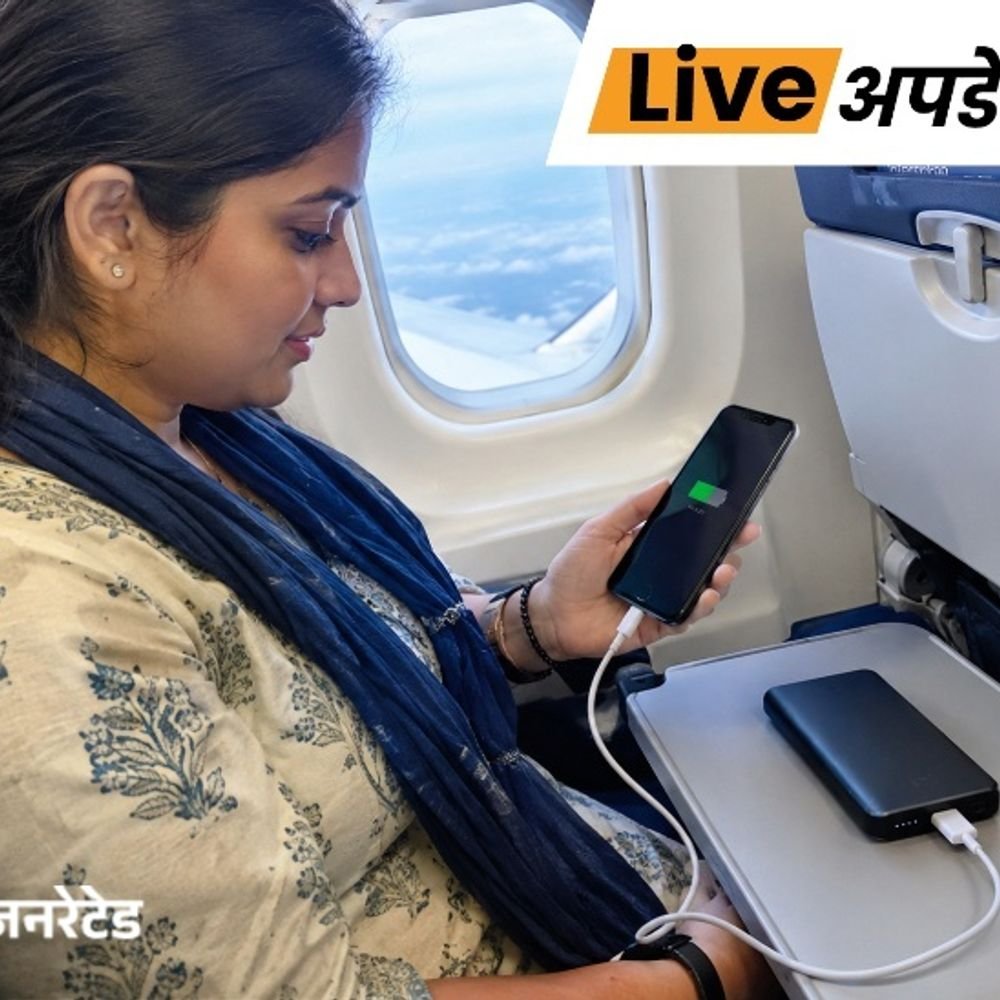 भास्कर अपडेट्स:एविएशन रेगुलेटर DGCA ने प्लेन में सफर के दौरान खास पावर बैंक के इस्तेमाल पर रोक लगाई
