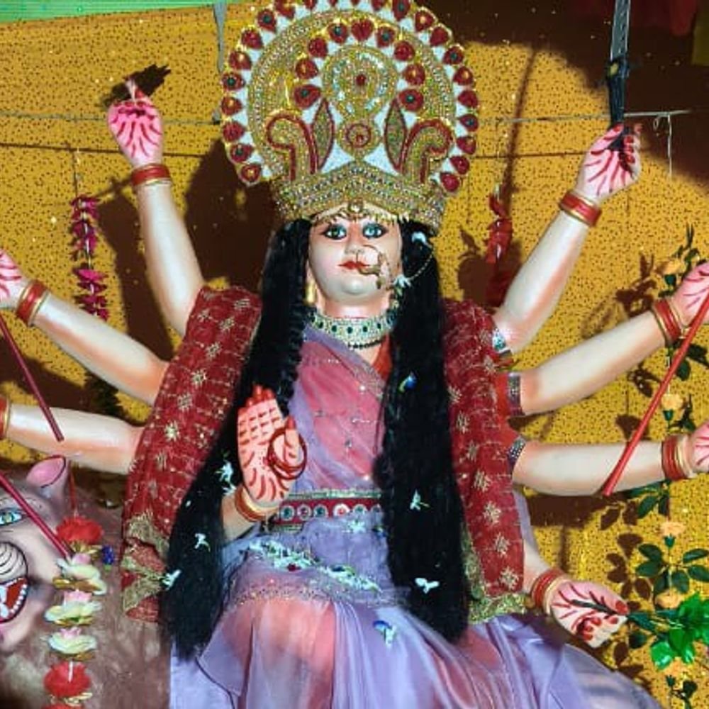 नगरा में नवदुर्गा महोत्सव:विधि-विधान से हो रही मां दुर्गा की पूजा-अर्चना