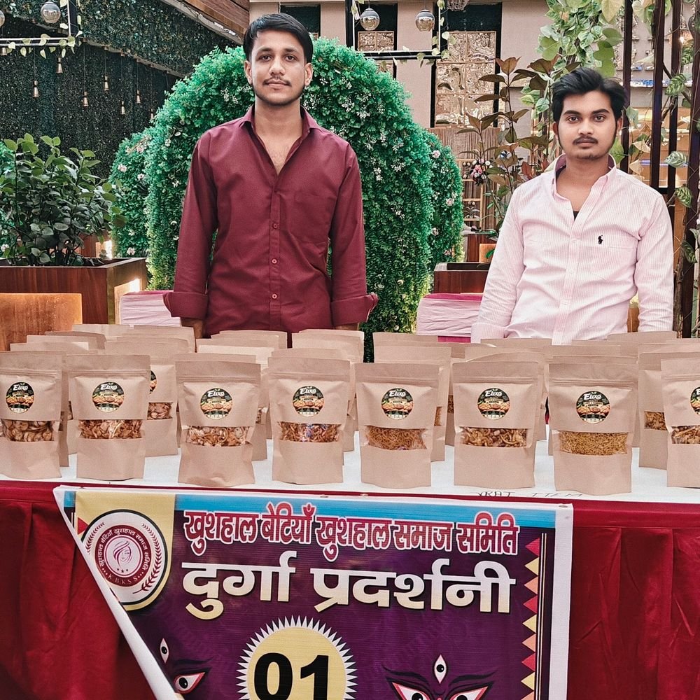 डांडिया कार्यक्रम में सजी दुर्गा प्रदर्शनी:नमकीन से लेकर व्रत के चिप्स तक, दुर्गा प्रदर्शनी में दिखे खाद्य उत्पाद