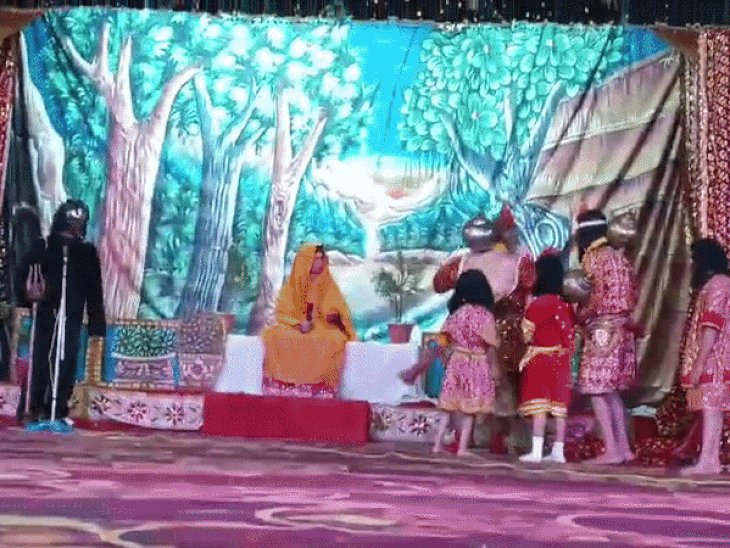 अशोक वाटिका में सीताजी के दर्शन कर भावविभोर हुए श्रद्धालु:लीला में हनुमान जी के पराक्रम का हुआ मंचन, देखने उमड़े श्रद्धालु