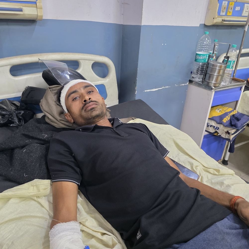 एक करोड़ की 2 बीघा जमीन को लेकर हमला:युवक के सिर-हाथ और पैर में चोट; 8 के खिलाफ केस