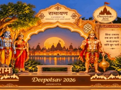 दीपोत्सव में रामायण के रंगों से सजेगी रामनगरी:56 घाटों पर जलेंगे 30 लाख दीये, 10 भव्य द्वार, 20 सेल्फी प्वाइंट और पुष्पक विमान होंगे आकर्षण