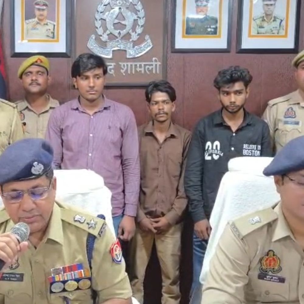ट्यूबवेल से केबल चोरी करने वाला गिरोह का खुलासा:शामली में तीन आरोपी गिरफ्तार, 17 किलो जली केबल; तमंचा-कारतूस बरामद