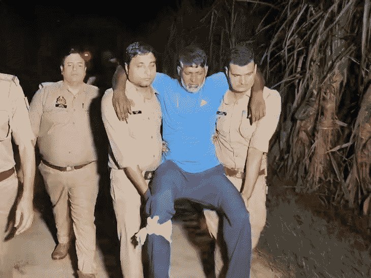 मुठभेड़ में गोकश को पुलिस ने मारी गोली, घायल:मुजफ्फरनगर में तमंचा-कारतूस बरामद, एक दिन पहले पुलिस को चकमा देकर भागा था