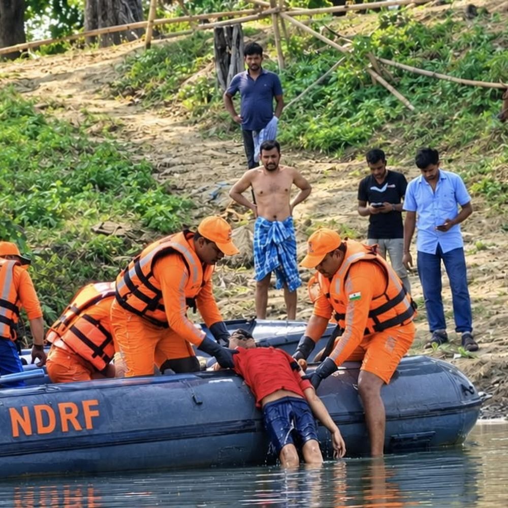 नदी में डूबे बालक का 26 घंटे बाद शव मिला:एनडीआरएफ टीम ने कड़ी मशक्कत के बाद निकाला, पुलिस ने जांच के लिए भेजा