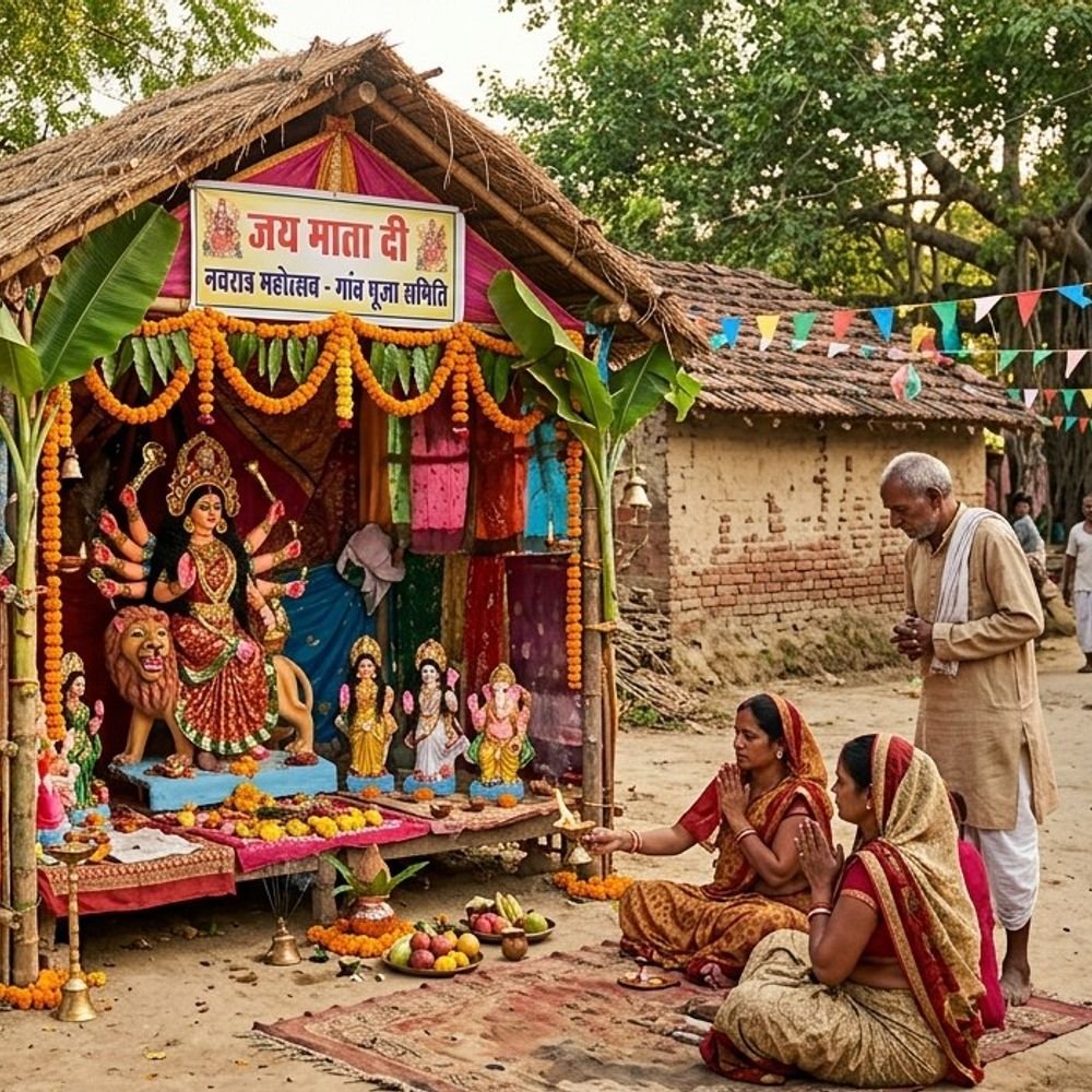 रुहट्टा के चौरा माता मंदिर में भंडारा:मंदिर में भंडारे की तैयारी, समिति ने क्षेत्रवासियों से की पहुंचने की अपील