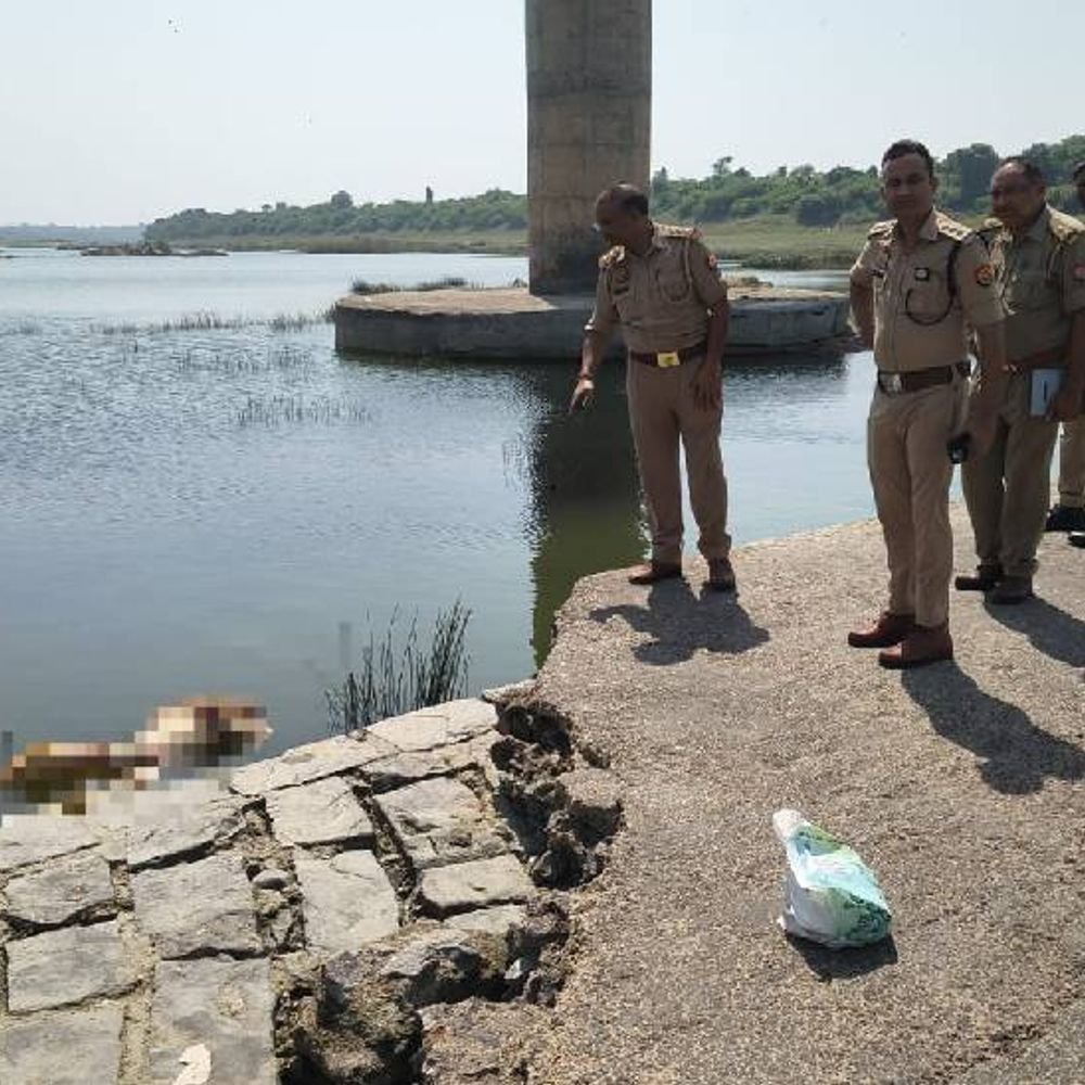 महिला की मौत के बाद नदी में बहाई लाश:झांसी में 10 दिन बाद पुलिस ने बरामद की, जेठ बोले- पेट में बच्चा था, इसलिए नहीं जलाई