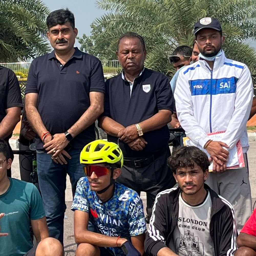 कानपुर में साइकिलिंग ट्रायल आयोजित:ट्रांस गंगा सिटी में खिलाड़ियों ने रफ्तार और सहनशक्ति का प्रदर्शन किया