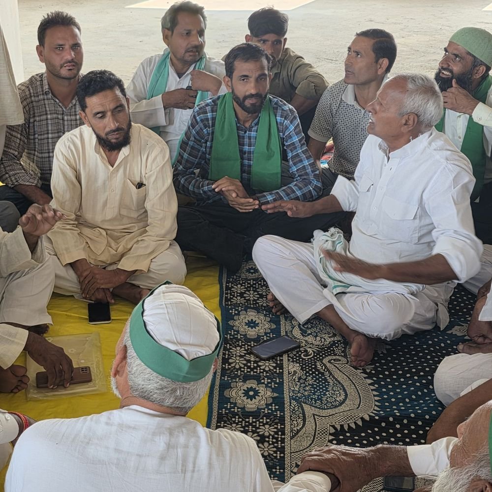 संभल में किसान महापंचायत:जमीन अधिग्रहण, फसल मुआवजे और गन्ने के दाम पर सरकार को घेरा