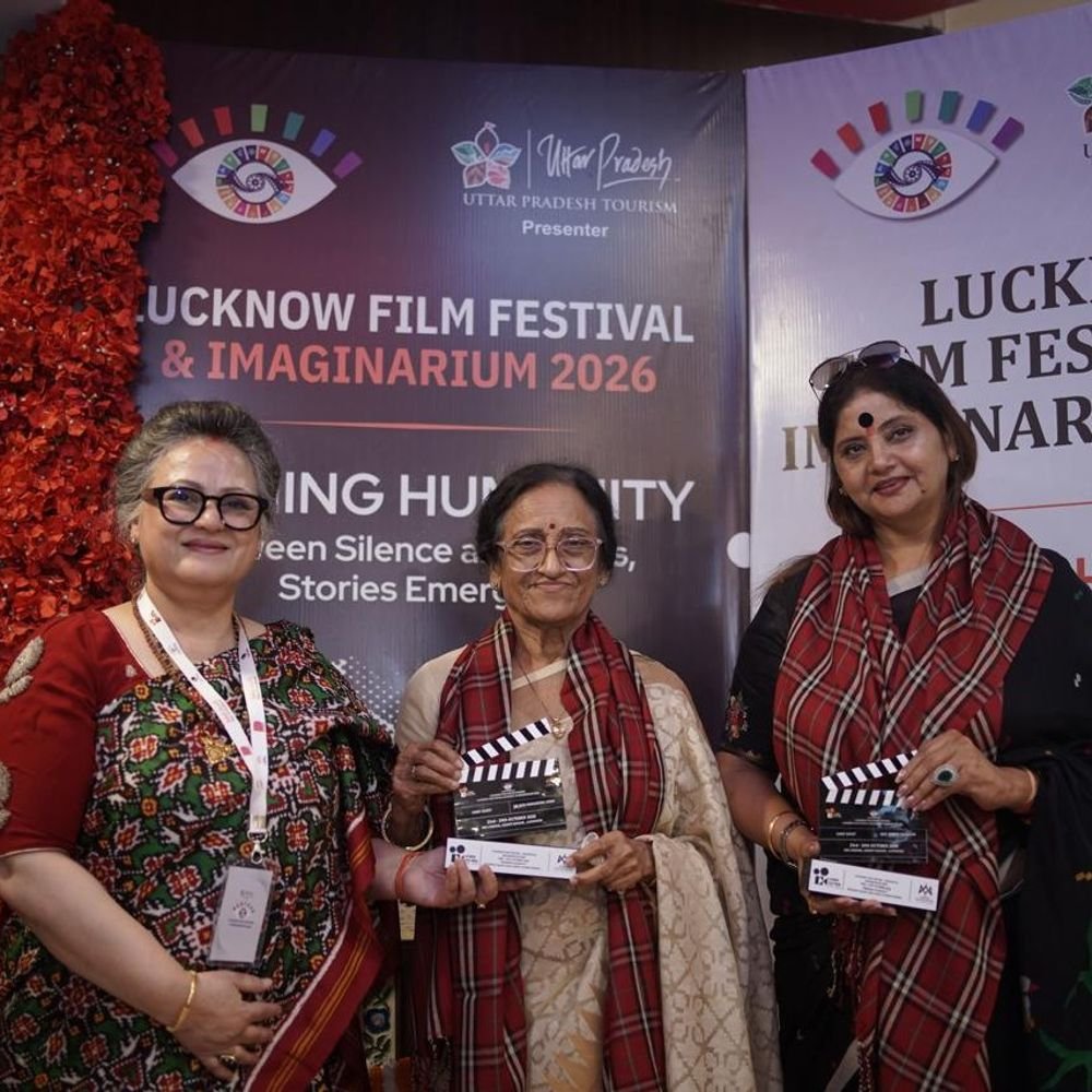 लखनऊ में फिल्म फेस्टिवल सीजन-4 और इमैजिनेरियम 2026 शुरू:गोमतीनगर के SRS सिनेमा में आगाज, भारतीय-अंतरराष्ट्रीय फिल्मों संग AI पर चर्चा