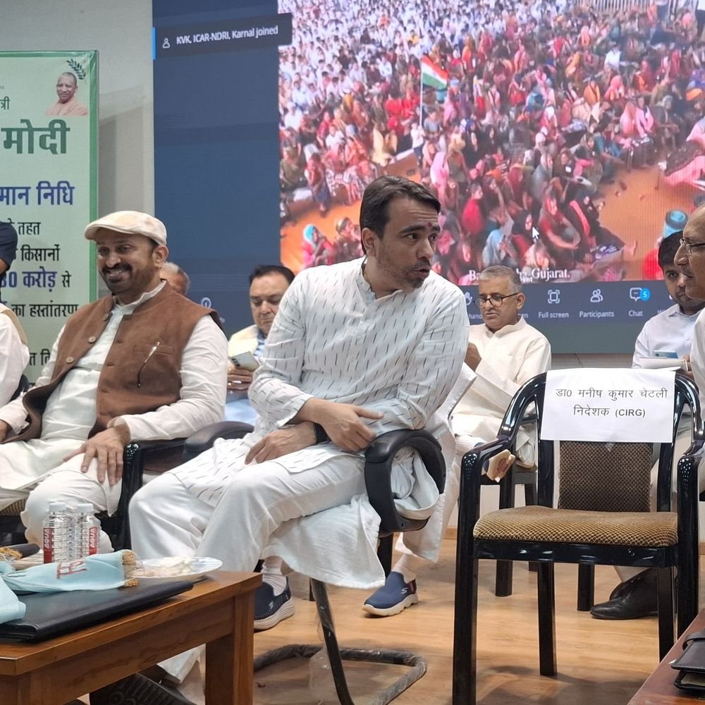 जयंत चौधरी बोले- किसान अपने उत्पादों की मार्केटिंग खुद करें:मथुरा में पीएम-किसान उत्सव में कहा- किसानों की आय बढ़ेगी