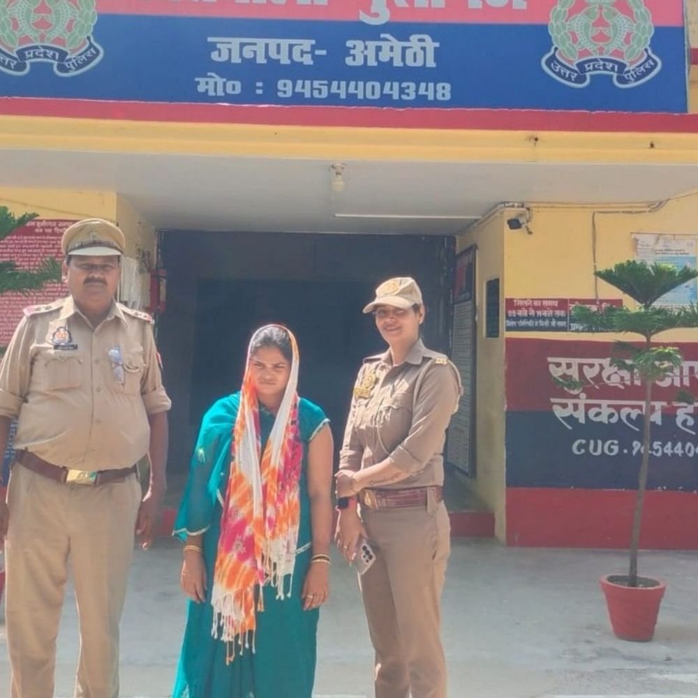 उल्टागढ़ा धाम मेले में चेन चोरी, महिला गिरफ्तार:अमेठी में सास और ननद साथ मिलकर की गायब, दोनों फरार