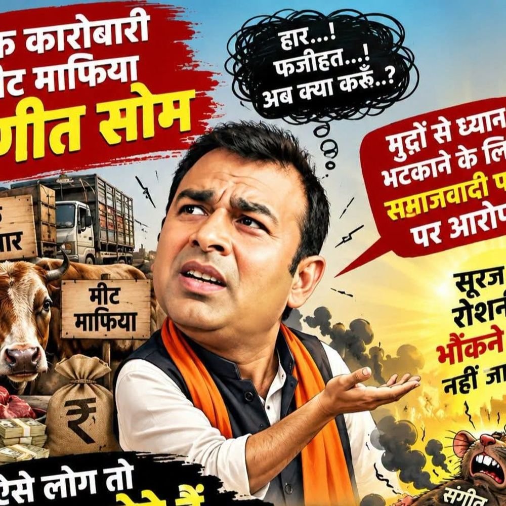 हिमांशु सिद्धार्थ बोले- मानसिक रूप से बीमार हैं संगीत सोम:सोशल मीडिया पर पोस्ट कर साधा निशाना, हिंदू-मुस्लिम के मुद्दे उठाने का लगाया आरोप