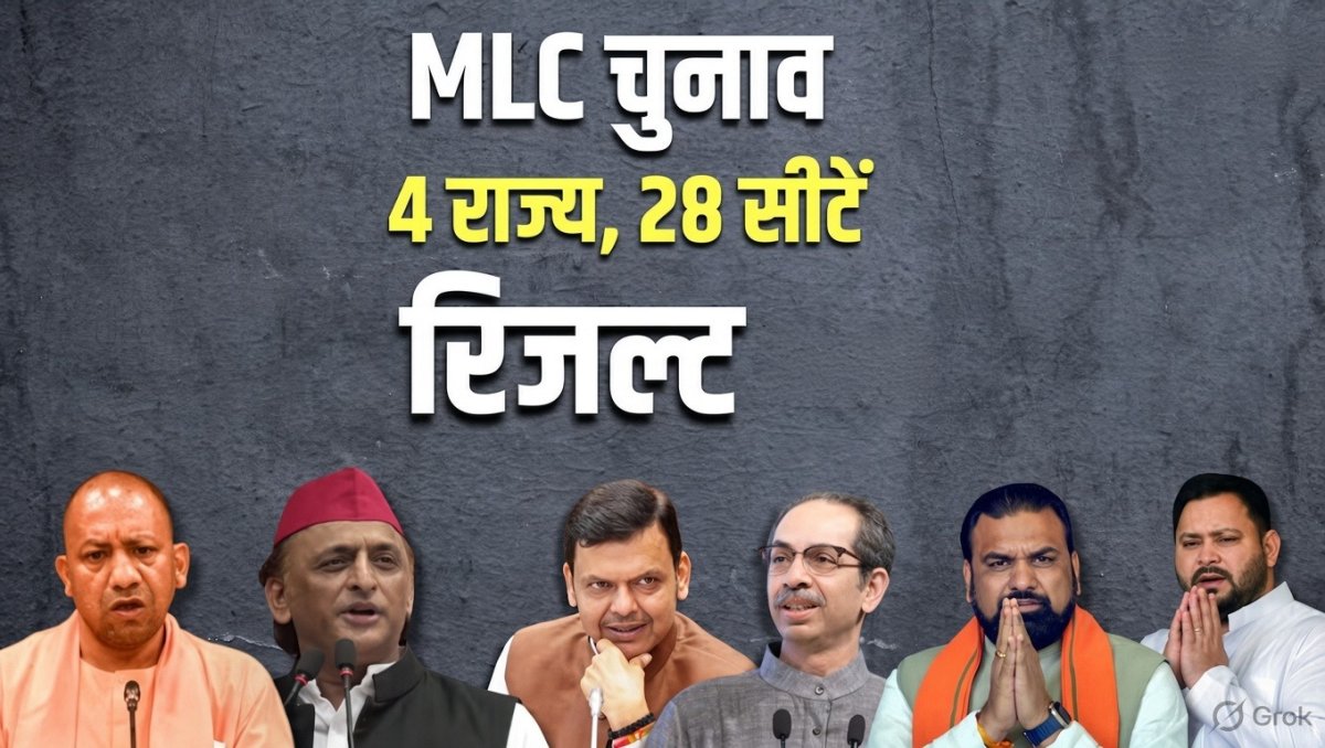 विधान परिषद चुनाव 2026: यूपी में भाजपा की 4 सीटों पर जीत, वाराणसी में सपा का परचम