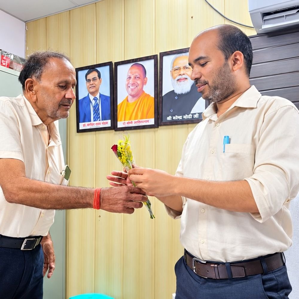 जानकीपुरम में सम्मान समारोह:कमला रेजीडेंस के नागरिकों ने अधिशासी अभियंता को किया सम्मानित