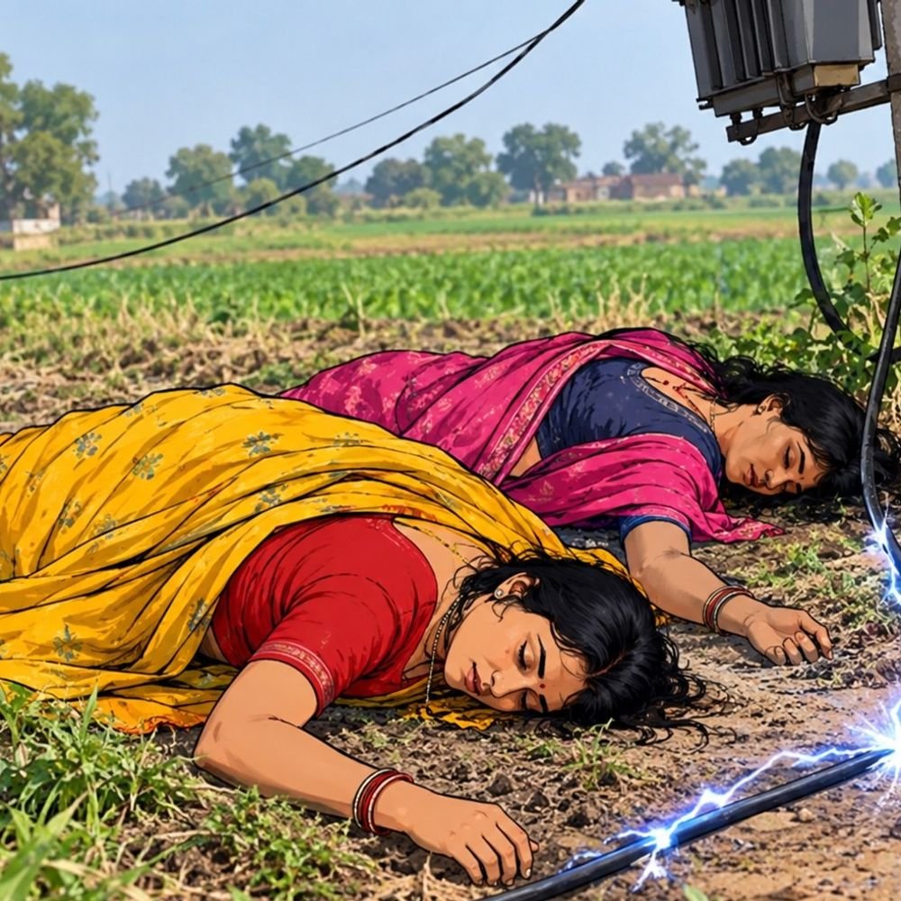 बिजली का करंट लगने से दो महिलाओं की मौत:गाजियाबाद में एक महिला घायल, खेत में काम करते समय टूटे तार की चपेट में आईं