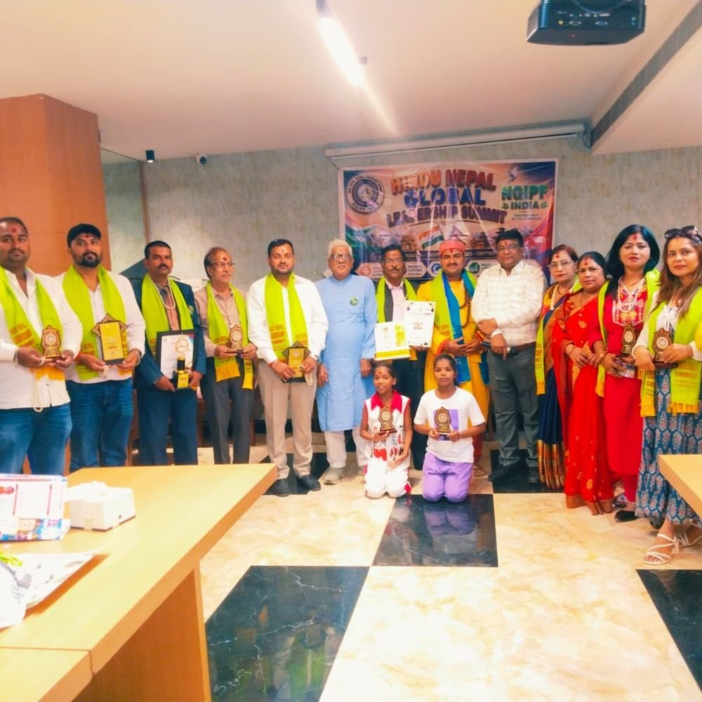 वीरगंज में इंडो-नेपाल ग्लोबल समिट:जल संरक्षण के लिए डॉ. अजय सहाय को ‘जल पंचायत अवॉर्ड’ दिया; 21 विभूतियां सम्मानित