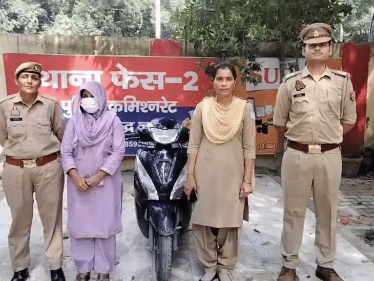 बहन के बच्चा नहीं होने पर चुराया था नवजात:नोएडा से स्कूटी से दिल्ली लेकर गए, आठ घंटे में पुलिस ने पकड़ा