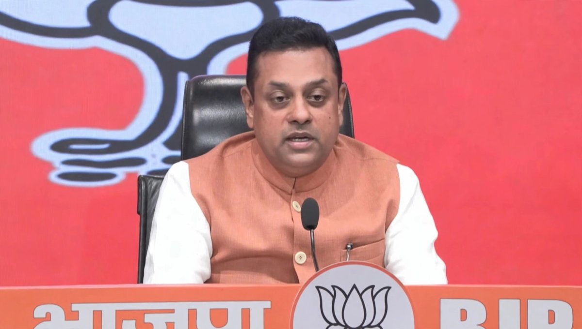 सीजेपी प्रदर्शन पर भाजपा का हमला, संबित पात्रा ने लगाए आगजनी की साजिश के आरोप