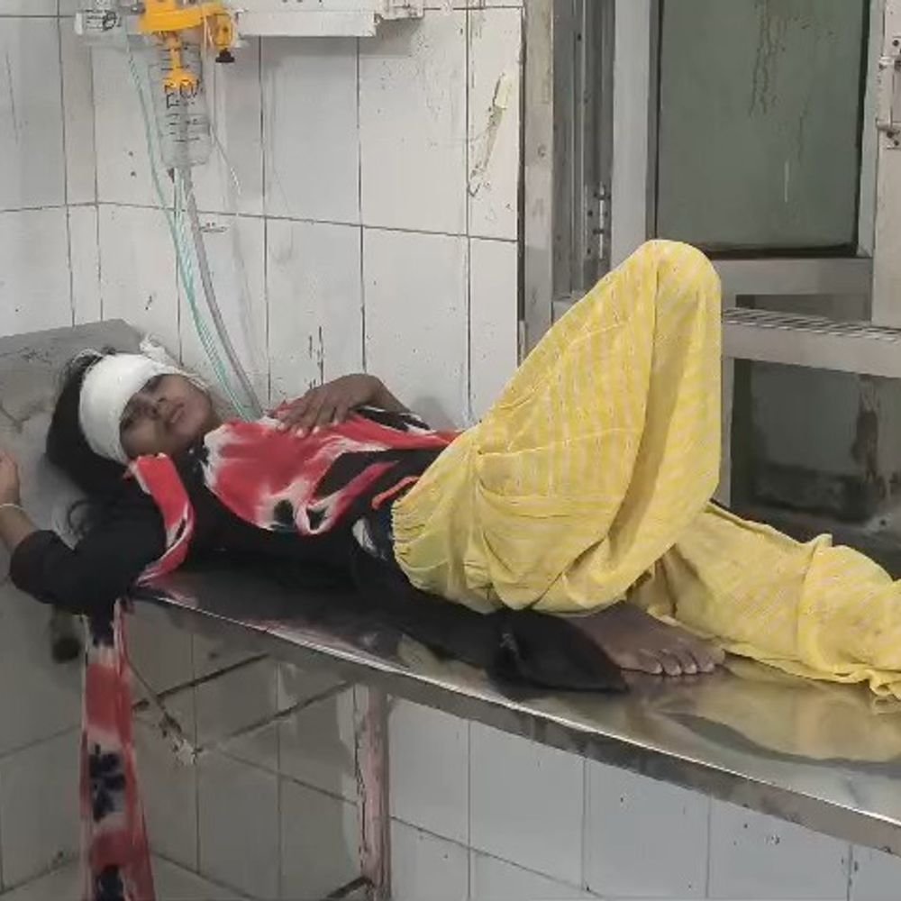 सीतापुर में बल्ली गाड़ने पर विवाद,महिला सहित 3 को पीटा:पड़ोसियों ने लाठी-डंडों से किया हमला, तीनों जिला अस्पताल में भर्ती