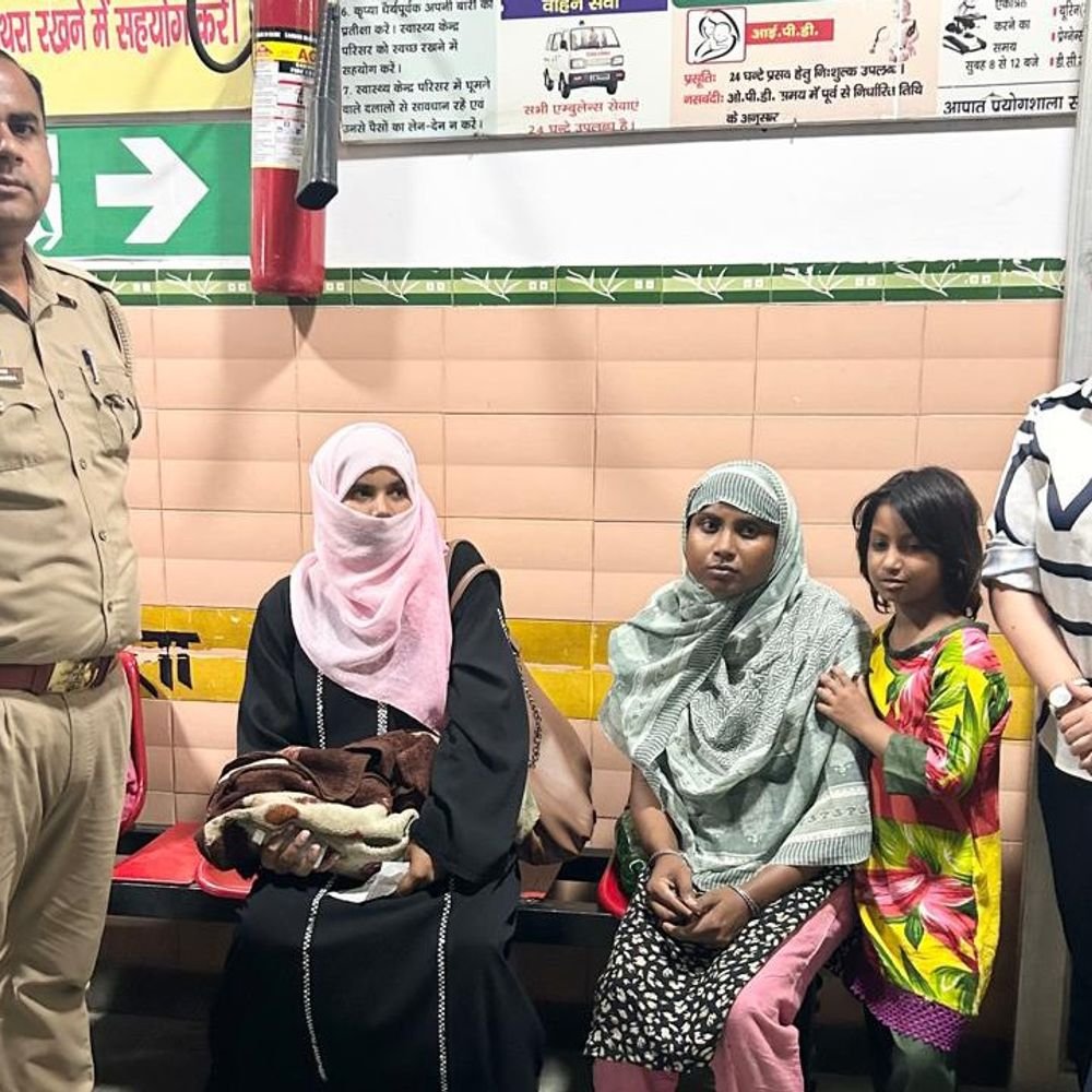7 दिन के नवजात और बेटी संग घर गई महिला:रामपुर जिला अस्पताल के बरामदे में रातें गुजार रही थी, वन स्टॉप सेंटर कराएगा काउंसलिंग