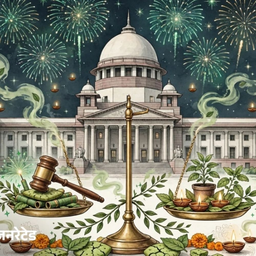 सुप्रीम कोर्ट बोला-पटाखों पर पूरे बैन के पक्ष में नहीं:लेकिन आदेश लागू नहीं हुए तो हर साल निर्देश देना मजाक बन जाएगा