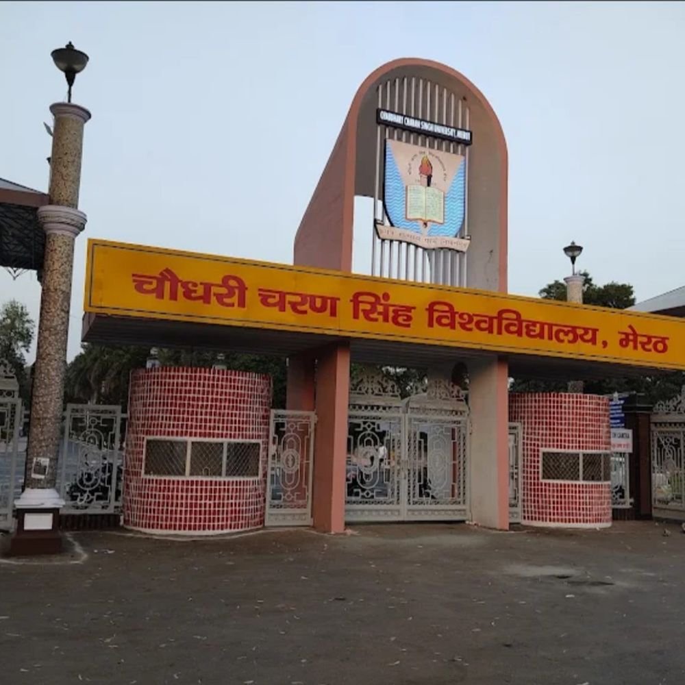 छात्र को कार में बैठाकर ले जाने की कोशिश:मेरठ CCSU में घेराबंदी के बाद आरोपी स्कॉर्पियो छोड़कर भागे