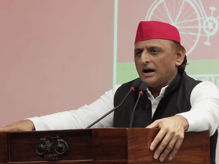 अखिलेश बोले- बात सीट की नहीं, जीत की:तय ये करना है कि जीत 'गठबंधन' की हो; भाजपा बोली- ये 'लठबंधन' है