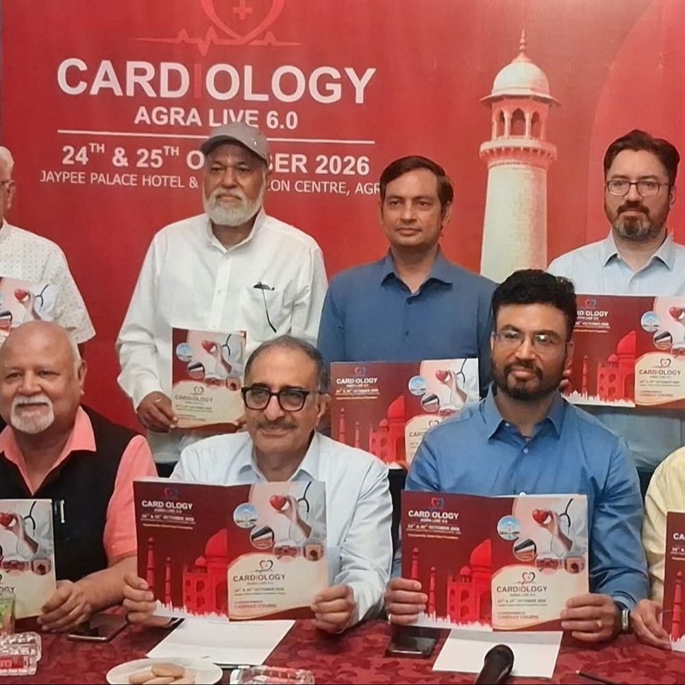 आगरा में जुटेंगे देश के दिग्गज हार्ट स्पेशलिस्ट:24-25 अक्टूबर को होगा राष्ट्रीय सम्मेलन, हार्ट फेलियर जैसी गंभीर बीमारियाें पर होगी चर्चा
