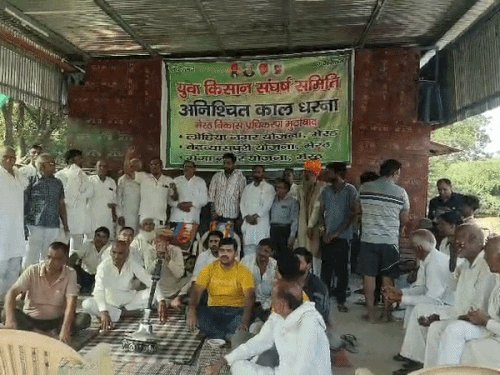 22 वे दिन अनिश्चितकालीन में बदला लोहियानगर का धरना:आज से रात में भी बैठेंगे किसान, मांग पूरी नहीं होने तक प्रदर्शन रहेगा जारी