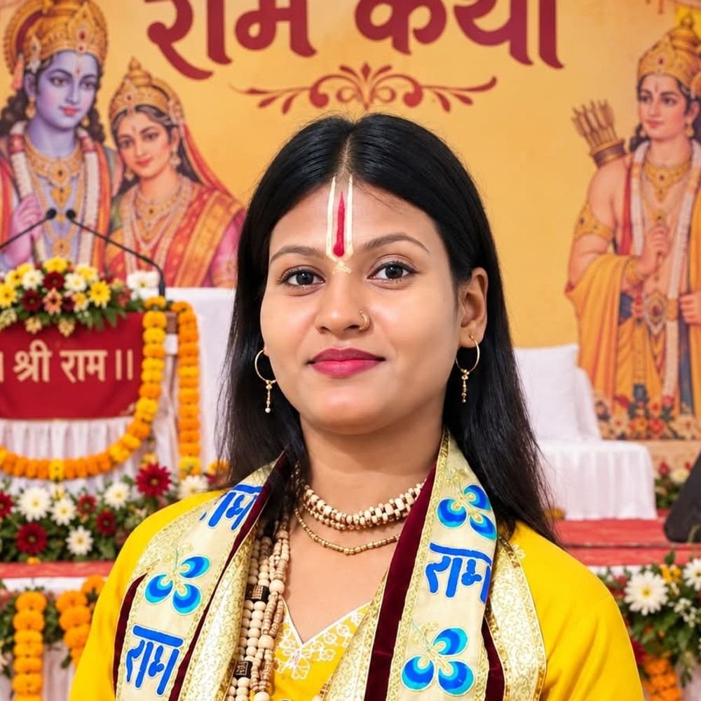 पडरौना में श्रीराम कथा:पंचम दिवस पर श्रीराम के आदर्शों का बखान, भक्तिमय हुआ कथा स्थल