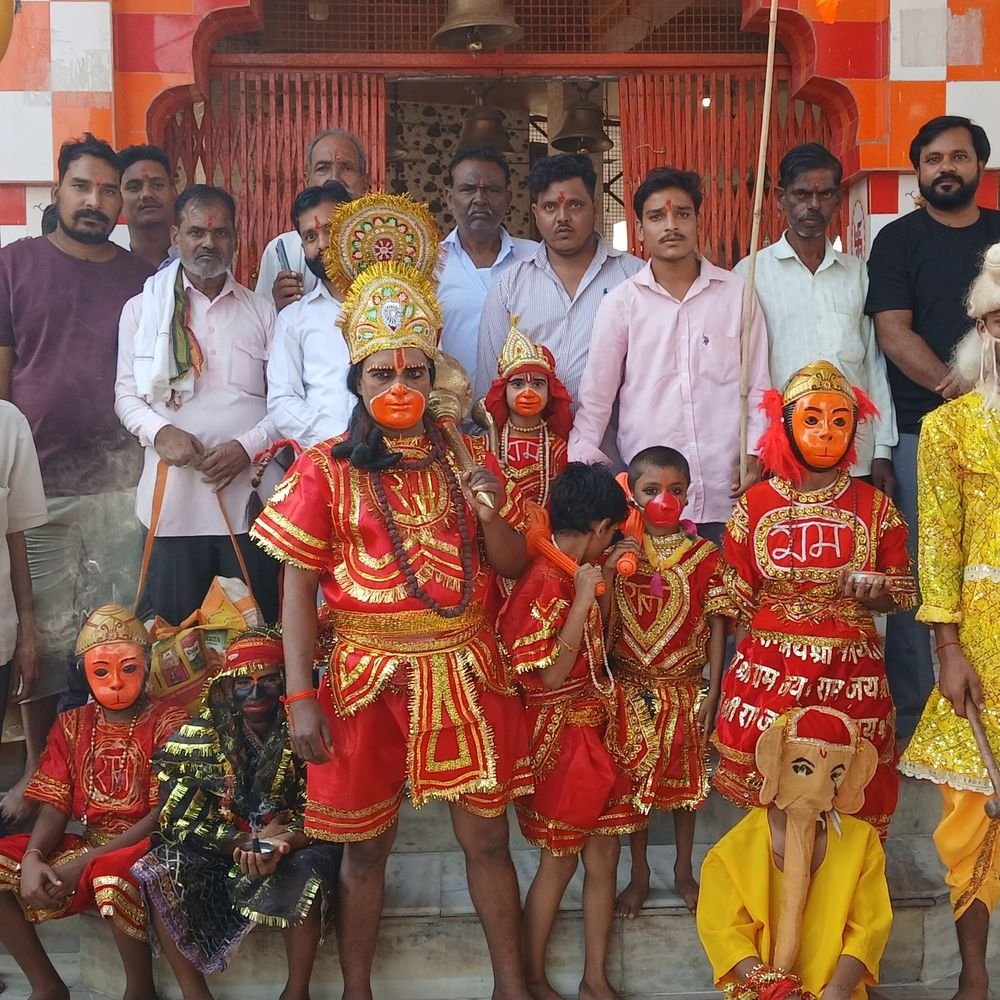 बदायूं में रामलीला महोत्सव की तैयारी:खितौरा में बजरंगबली की झांकी, 24 अक्टूबर से होगा नाट्य मंचन