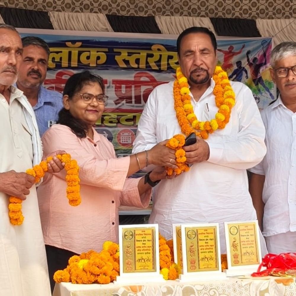 जंगेठी में ग्रामीण खेल प्रतियोगिता:रालोद विधायक ने कहा- ग्रामीण खिलाड़ियों को अवसर देना प्राथमिकता