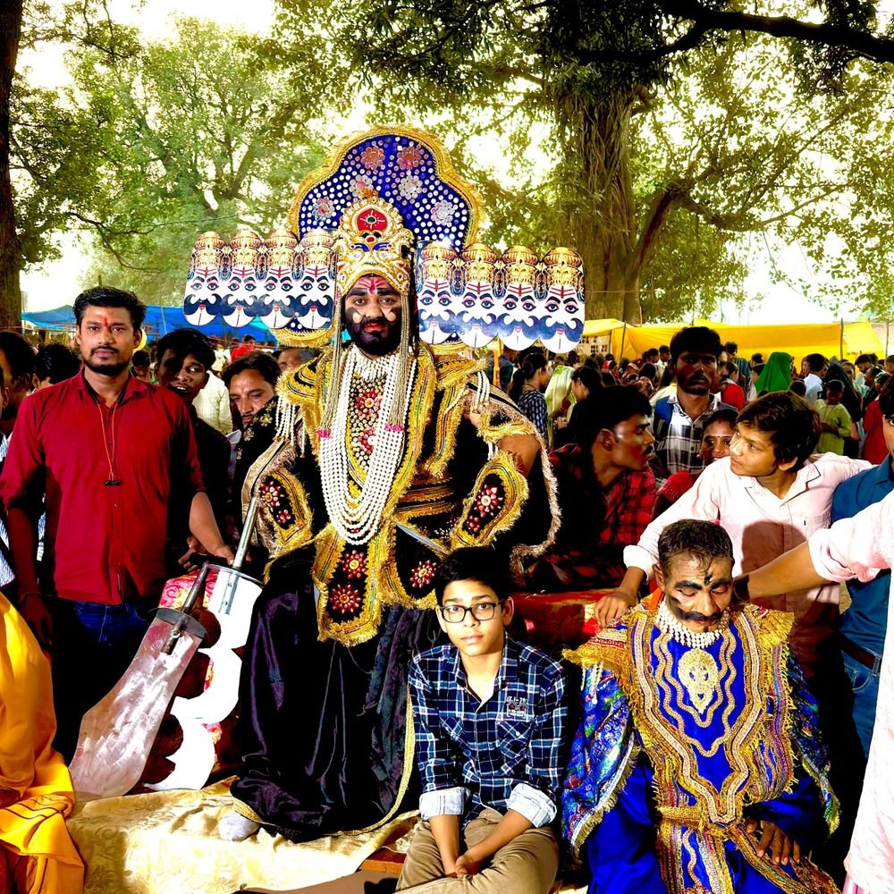 ऐंचवारा में 151 साल पुरानी रामलीला:दशहरा समारोह में रावण वध की लीला देखकर भावविभोर हुए श्रद्धालु