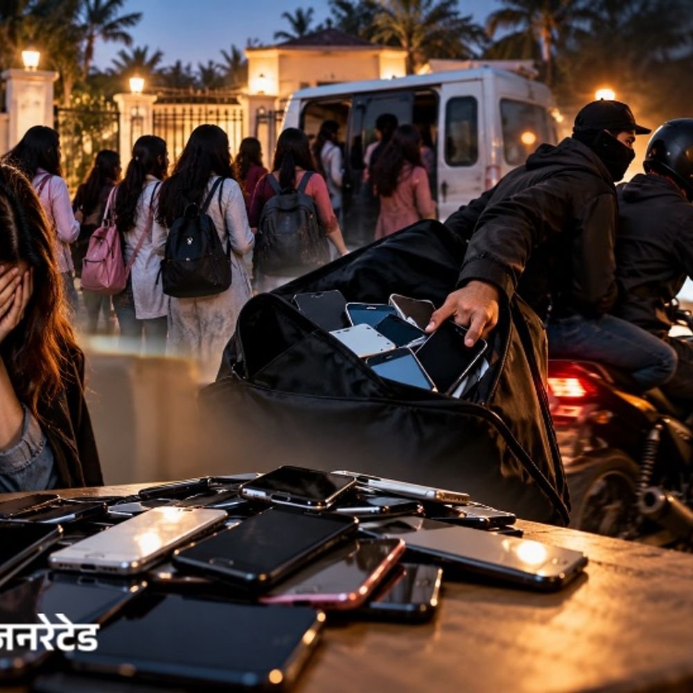 पाकिस्तान में 60 लड़कियों के फोन लेकर फरार हुए ठग:नौकरी का झांसा देकर बुलाया, सभी के मोबाइल जमा कराए, फिर बाइक से भाग निकले