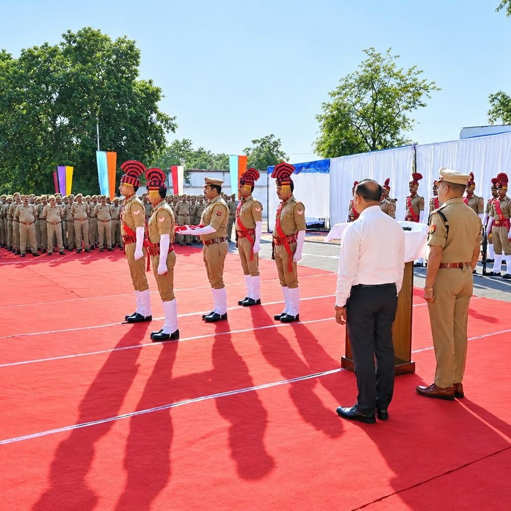जालौन में पुलिस स्मृति दिवस पर शहीदों को नमन:डीएम-एसपी समेत अधिकारियों ने पुष्पचक्र अर्पित कर किया याद