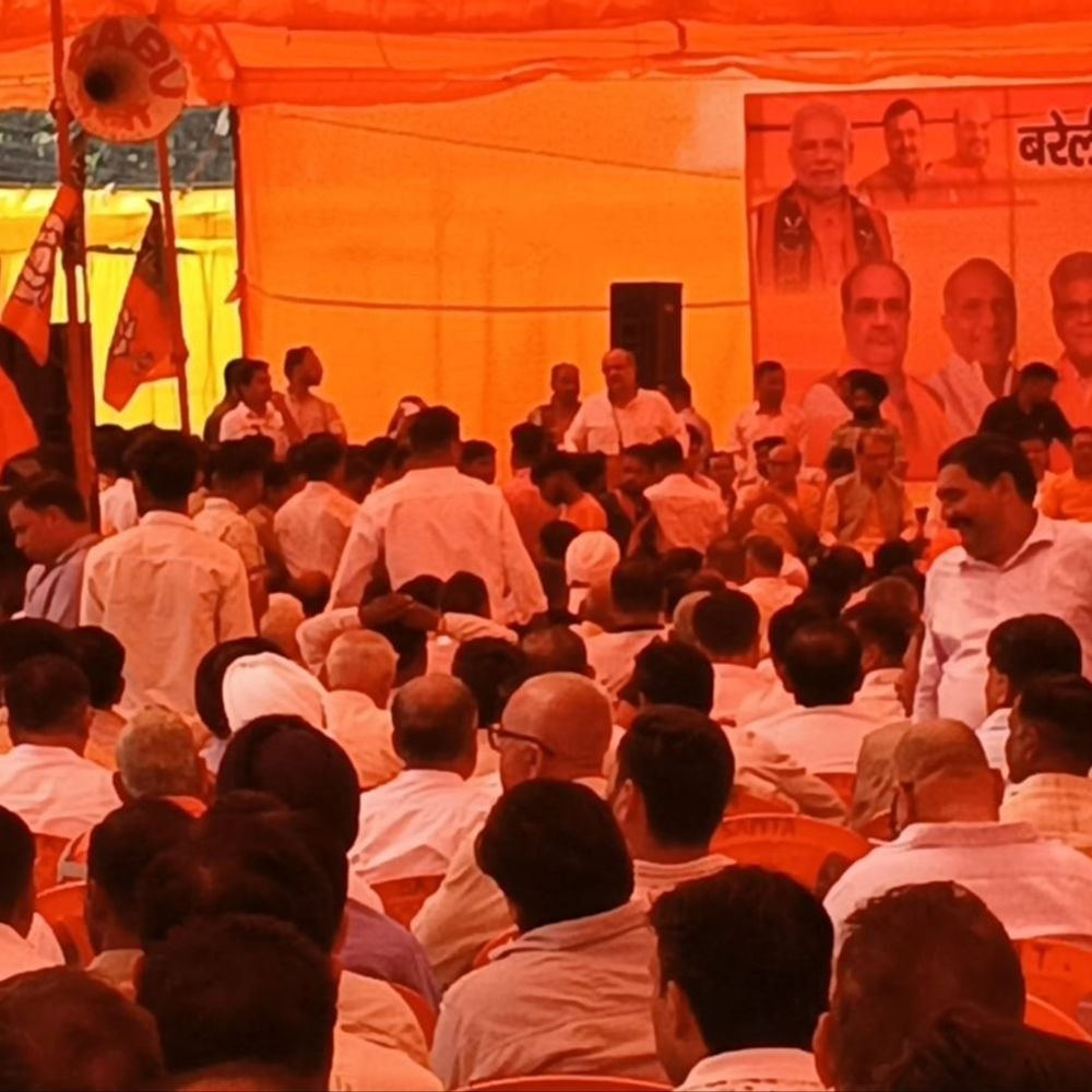 बीजेपी प्रत्याशी डॉ ढिल्लो ने कराया नामांकन:नामांकन में पहुंचे मंत्री भूपेंद्र चौधरी ने कहा विपक्ष विदेशी ताकतों संग रच रहे षड्यंत्र