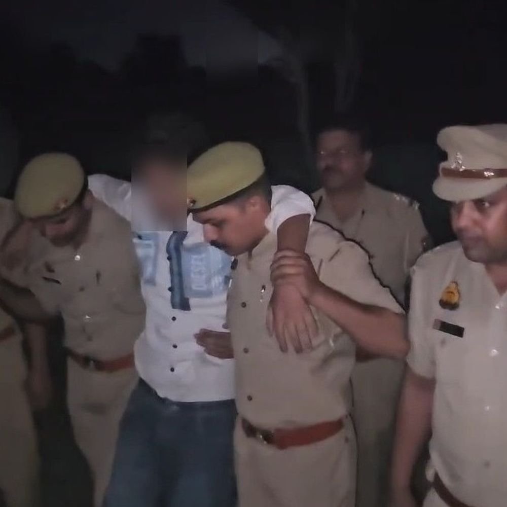 बुलंदशहर में हनी सिंह हत्याकांड का मुख्य आरोपी गिरफ्तार:पुलिस मुठभेड़ में पैर में लगी गोली, अवैध तमंचा और बाइक बरामद; एक साथी फरार