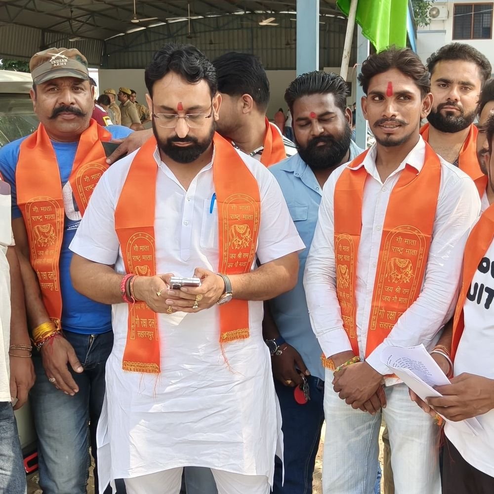 विधायक नंदकिशोर गुर्जर को धमकी:गौरक्षा दल ने आरोपी पर कार्रवाई मांगी, सहारनपुर में SSP को ज्ञापन सौंपा