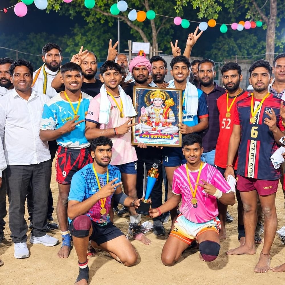 वाराणसी ने जीती कबड्डी प्रतियोगिता:शमशाबाद कुटी के मेले में न्यू ओम साईं ने मधुबन को 26-14 से हराया