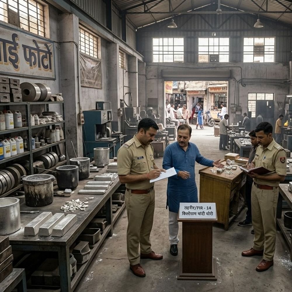 लखनऊ में कारखाने से 14 किलो चांदी चोरी:तीन व्यापारियों को बेची; चौक पुलिस ने दर्ज की क्रास FIR