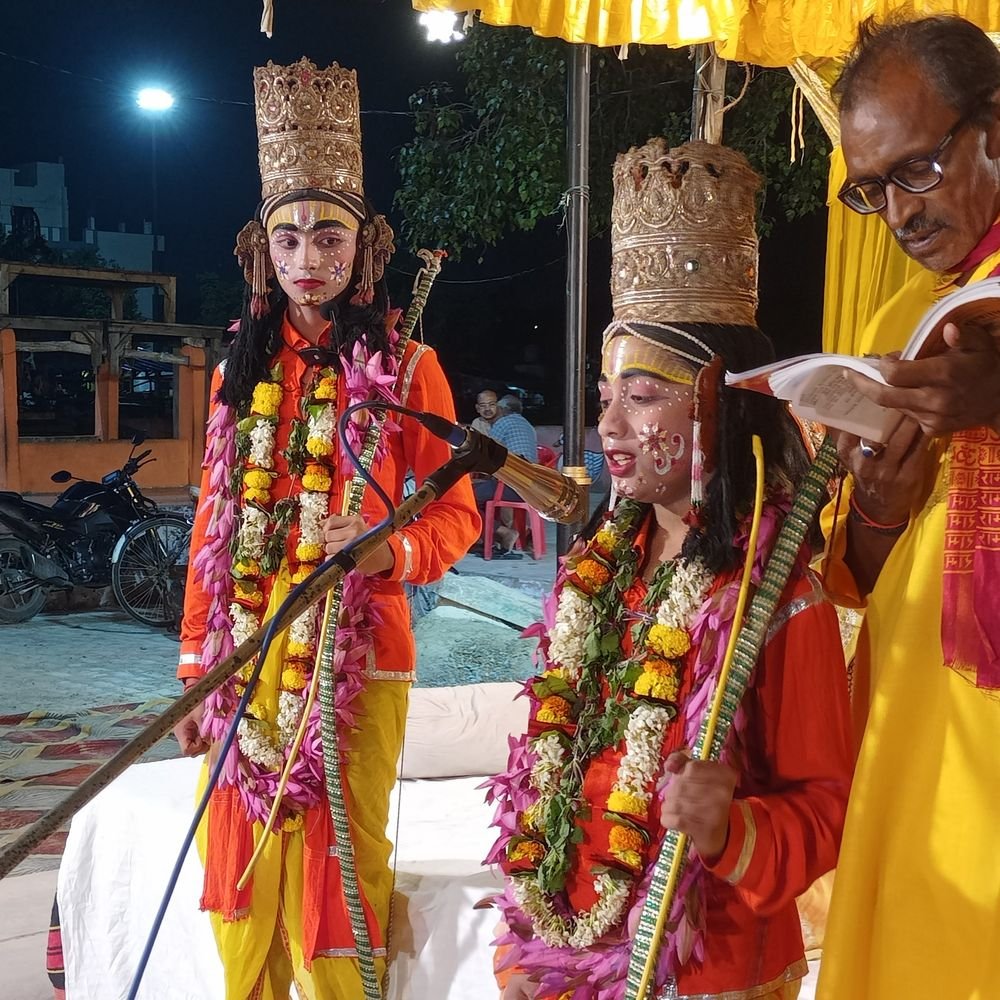 शिवपुर रामलीला में भावपूर्ण मंचन:पुत्र वियोग में दशरथ ने त्यागे प्राण, भरत हुए व्यथित