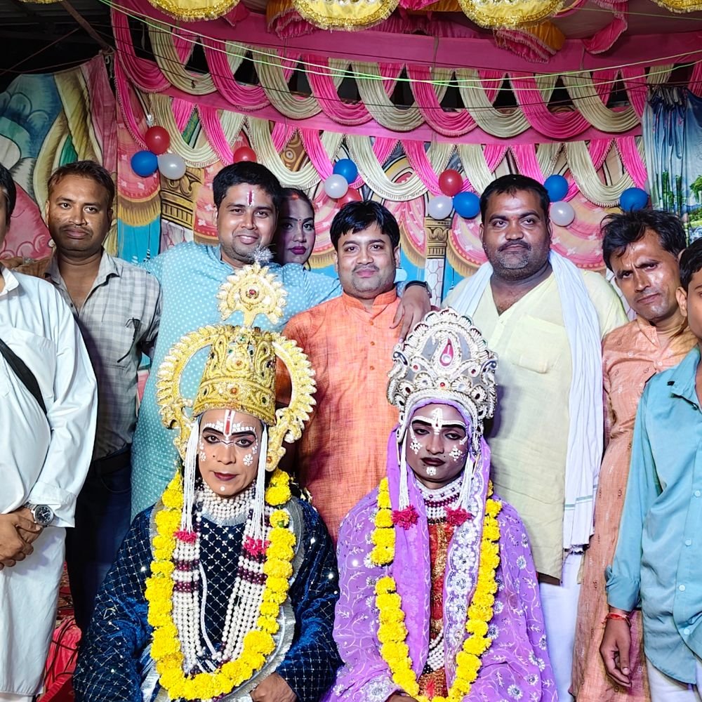 ऐंचवारा की रामलीला में धनुष यज्ञ:श्रीराम के धनुष तोड़ते ही गूंजे जय श्रीराम के जयकारे