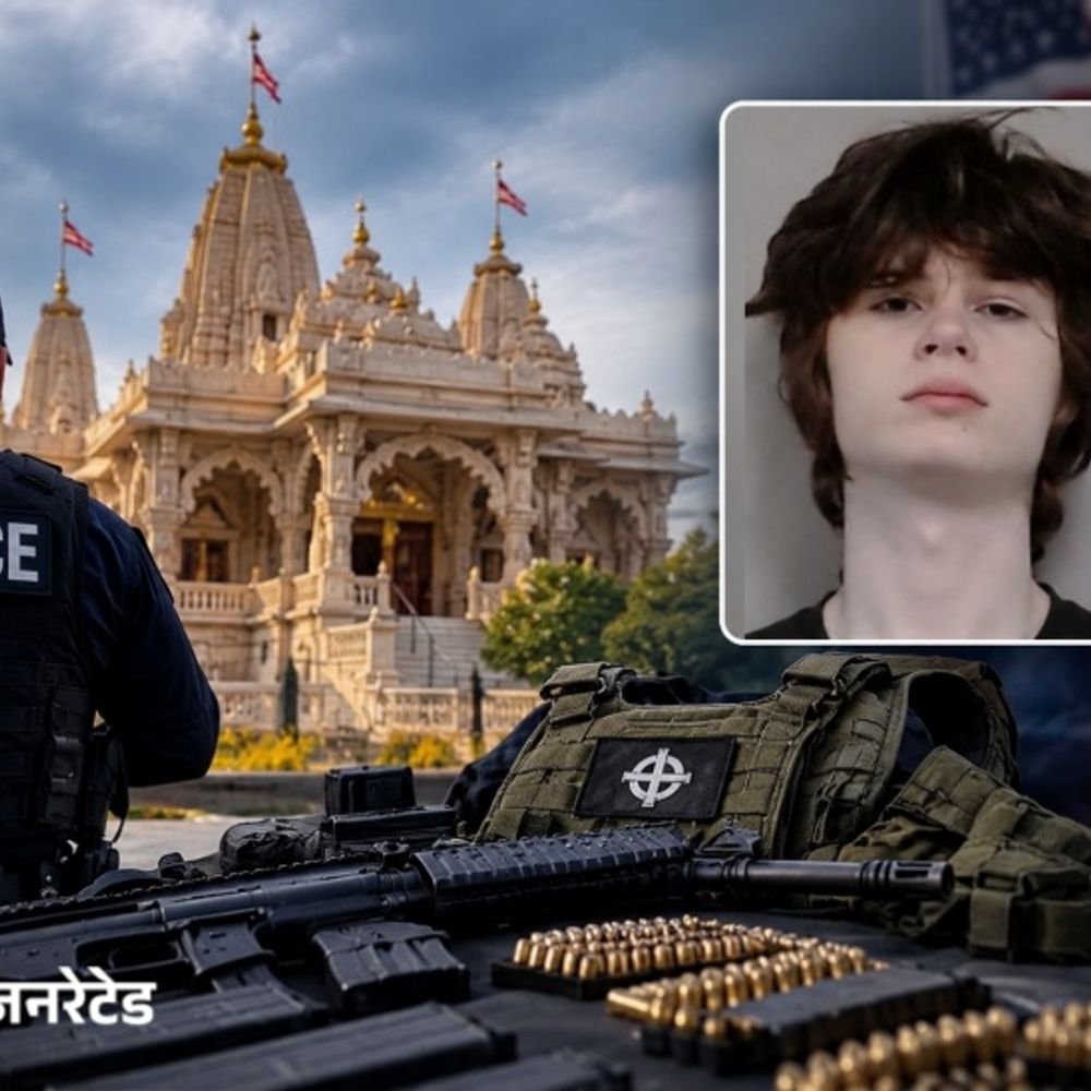 अमेरिका के हिंदू मंदिर पर हमला करना चाहता था युवक:घर से राइफल, गोलियां मिलीं; भारतीय मूल के लोगों से नफरत करता था