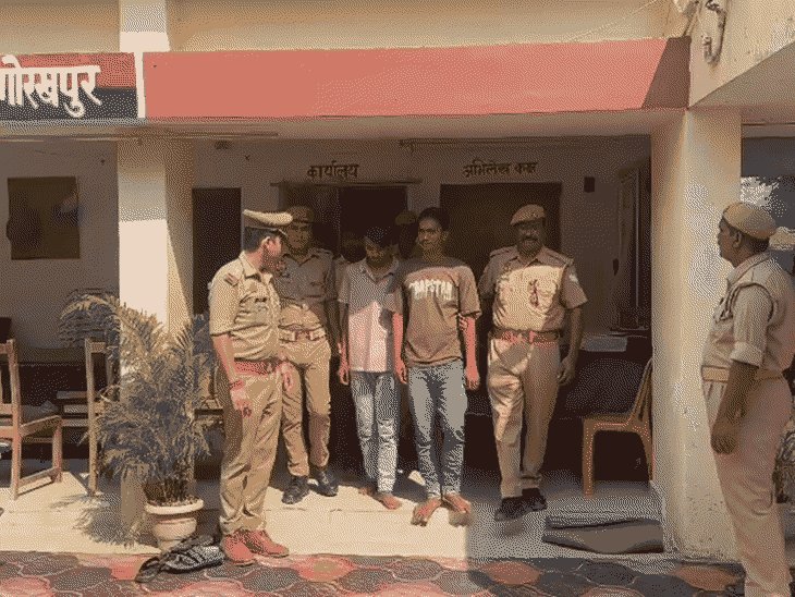 गोरखपुर में बाइक चोरी कर पार्ट बेचते थे 4 दोस्त:गिरफ्तार हुए तो बोले 10वीं तक पढ़े हैं, नौकरी नहीं मिलती इसलिए करने लगे धंधा