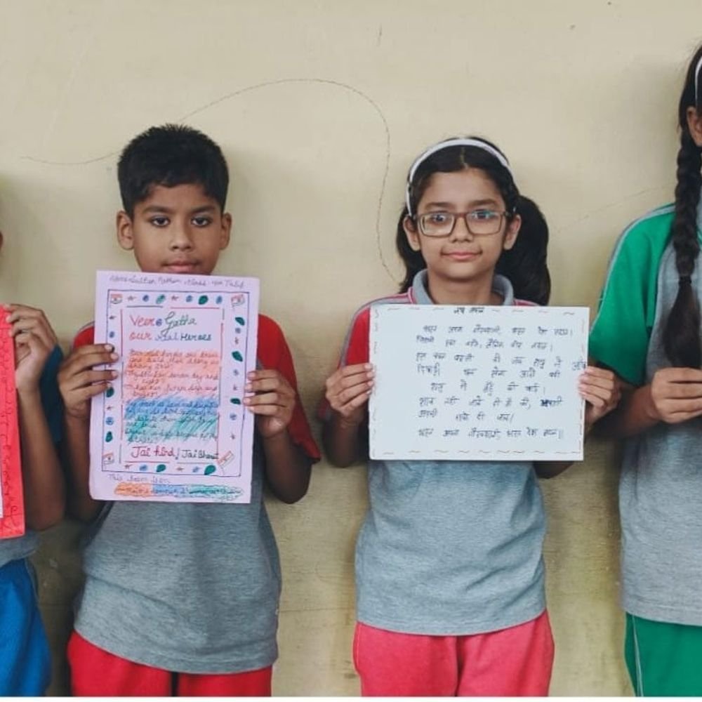 बुढ़ाना में 'वीर गाथा' कार्यक्रम:विद्यार्थियों ने वीरता पुरस्कार विजेताओं की गाथाओं पर कविता, लेख प्रस्तुत किए