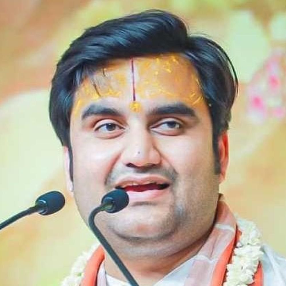 लखनऊ आएंगे कथावाचक इंद्रेश उपाध्याय:भगवान श्रीकृष्ण की लीलाओं और श्रीमद्भागवत महापुराण का रसपान कराएंगे